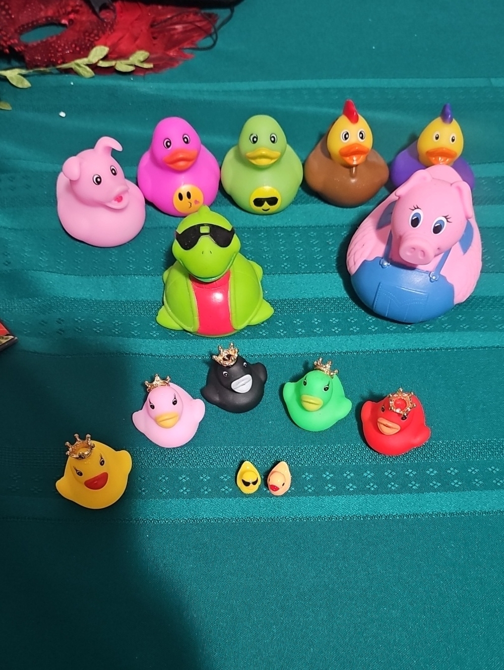 Colorful Rubber Duck & Animal Bath Toy Set  14 Total
